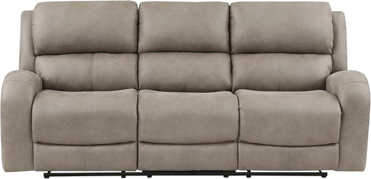84.5 Inch Brown Recliner Couch Living Sofa Home Theater