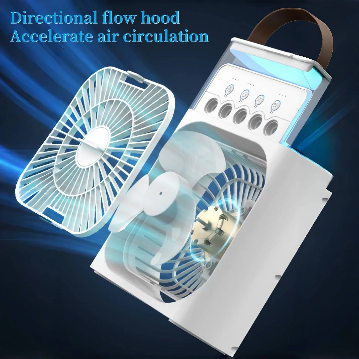 NNEOBA Three-in-One Portable Air Cooler Fan