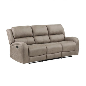 compare product 84.5 Inch Brown Recliner Couch Living Sofa Home Theater