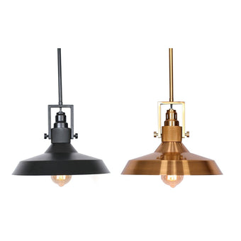 compare product Ceiling Light DKD Home Decor Black Golden Metal 50 W (2 Units)
