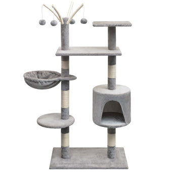compare product Vidaxl cat scratching post with sisal scratching posts 125 cm gray