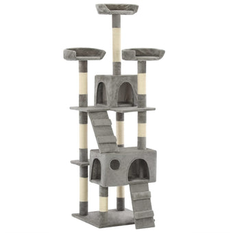 compare product Vidaxl cat scratching post with sisal scratching posts 170 cm gray