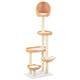 Vidaxl cat scratching post with sisal scratching post natural willow wood