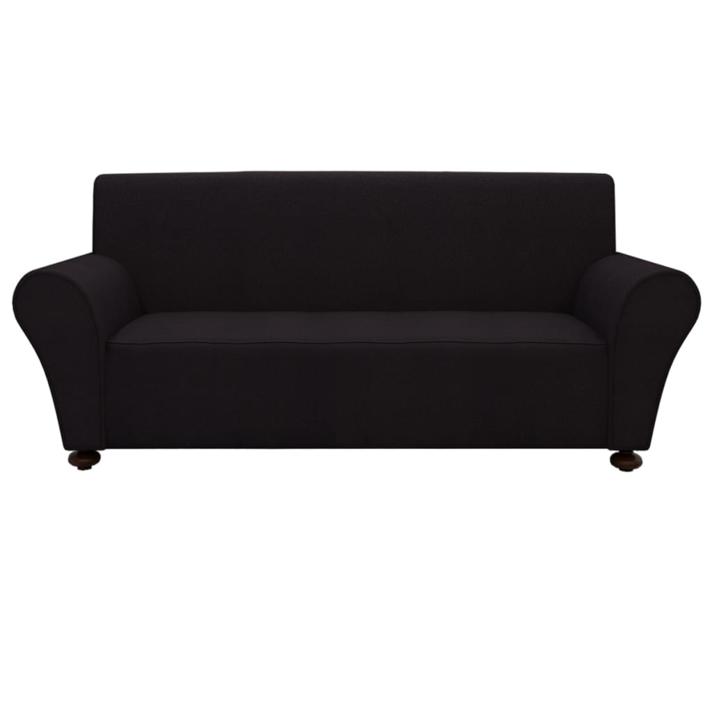 NNEVL Stretch Couch Slipcover Black Polyester Jersey