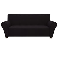 NNEVL Stretch Couch Slipcover Black Polyester Jersey