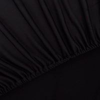 NNEVL Stretch Couch Slipcover Black Polyester Jersey