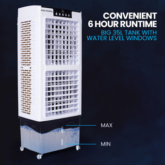 compare product NNEMB 35L 220W Evaporative Air Cooler Portable Industrial Fan-Purifier-Humidifier-Remote Control