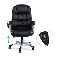 NNEDSZ 8 Leather Massage Chair - Black