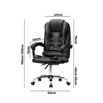 compare product NNEED Massage Office Chair Racing Chairs PU Leather Black