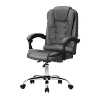 NNEED Massage Office Chair Racing Chairs PU Leather Grey