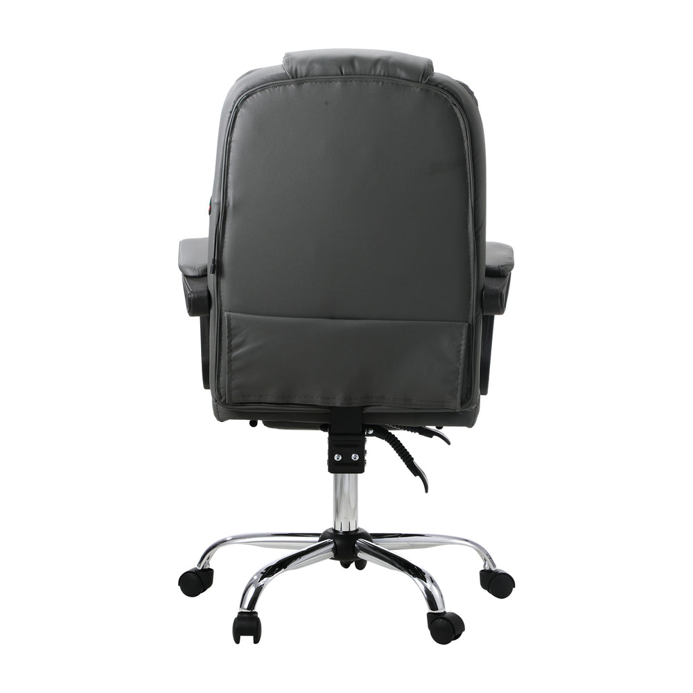 NNEED Massage Office Chair Racing Chairs PU Leather Grey