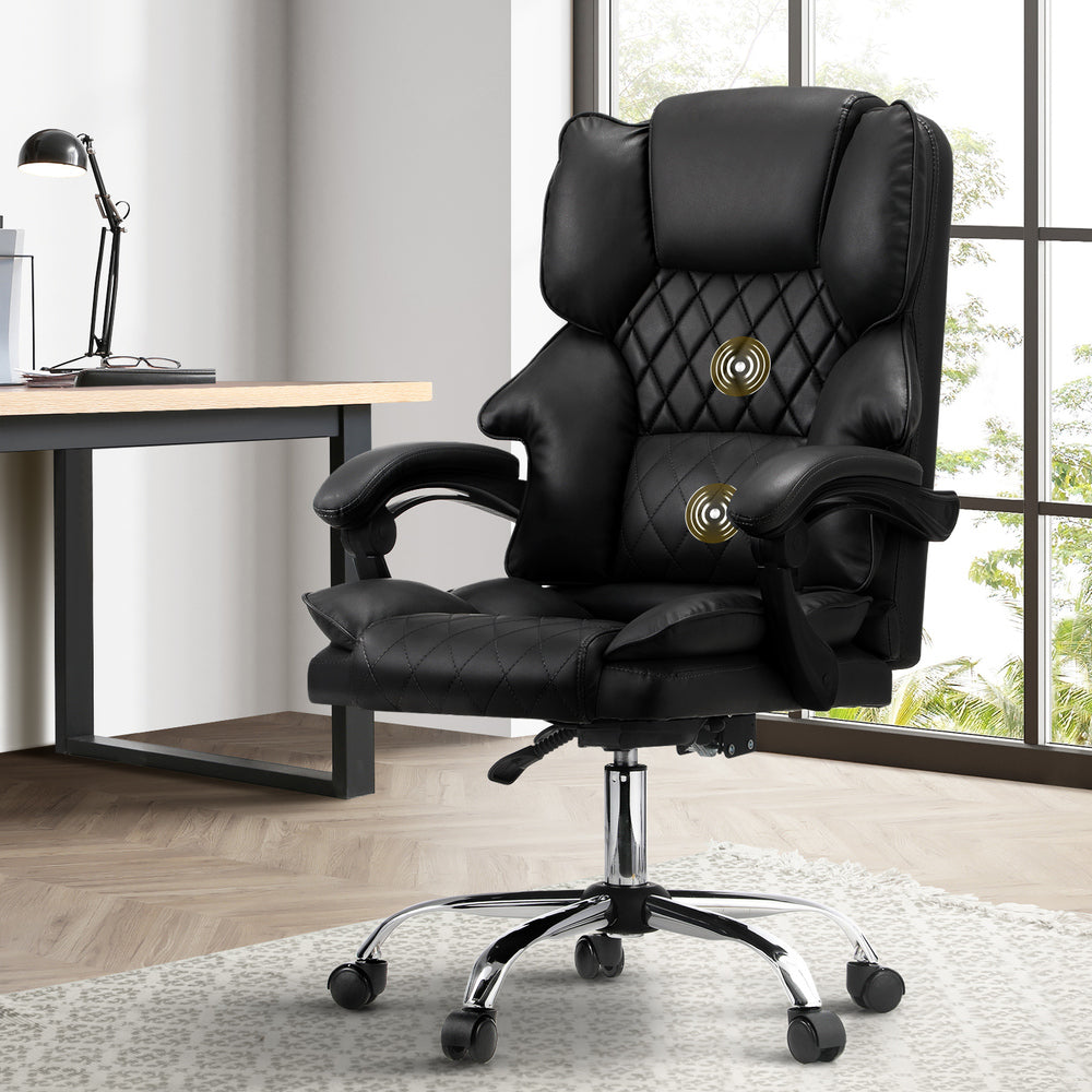 NNEED Massage Office Chair PU Leather Black