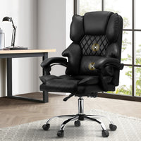 NNEED Massage Office Chair PU Leather Black