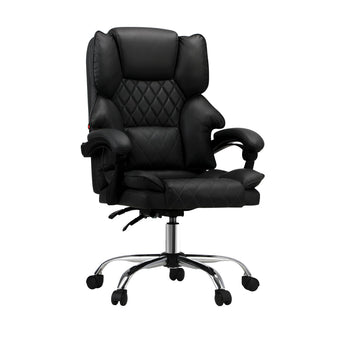 compare product NNEED Massage Office Chair PU Leather Black