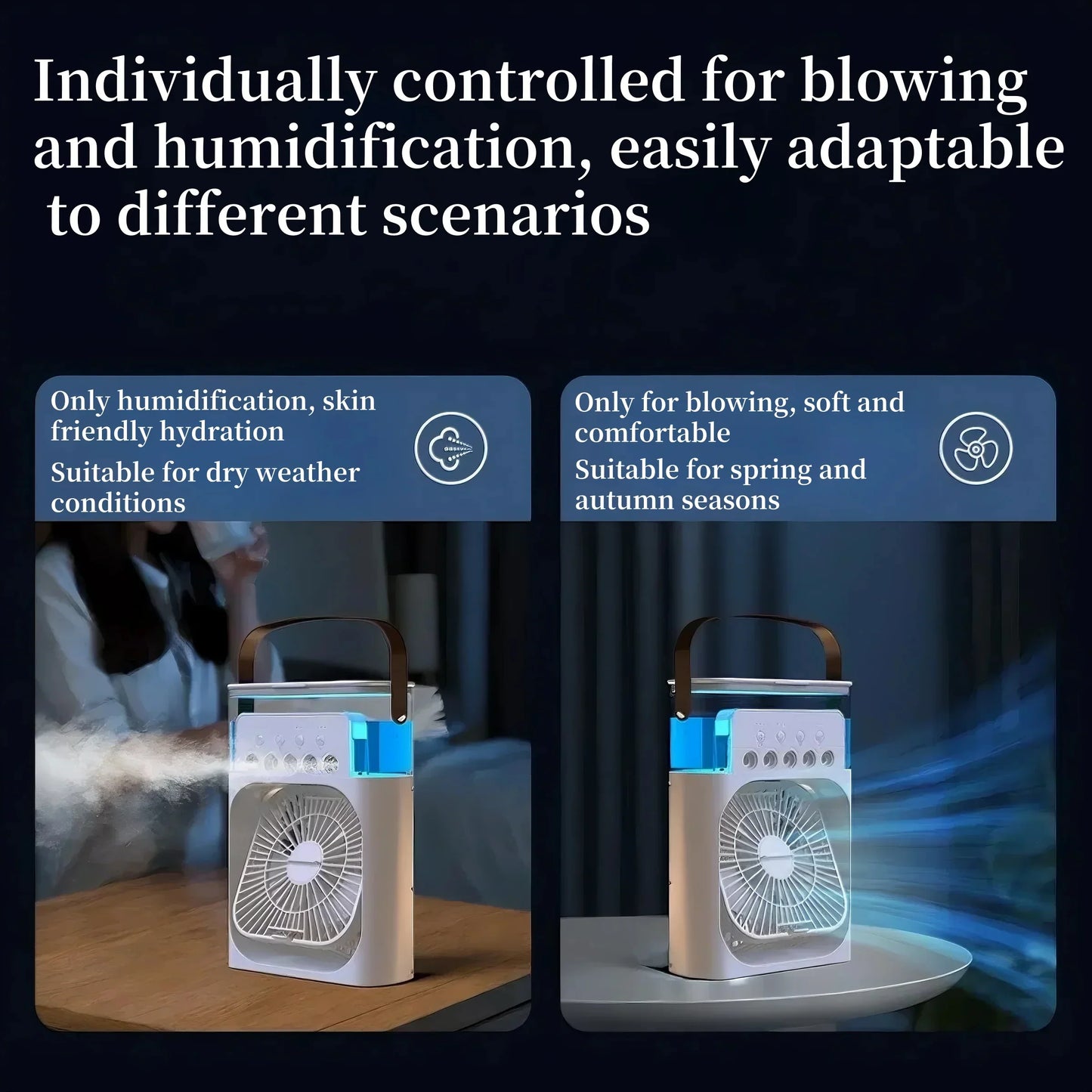 NNEOBA Three-in-One Portable Air Cooler Fan