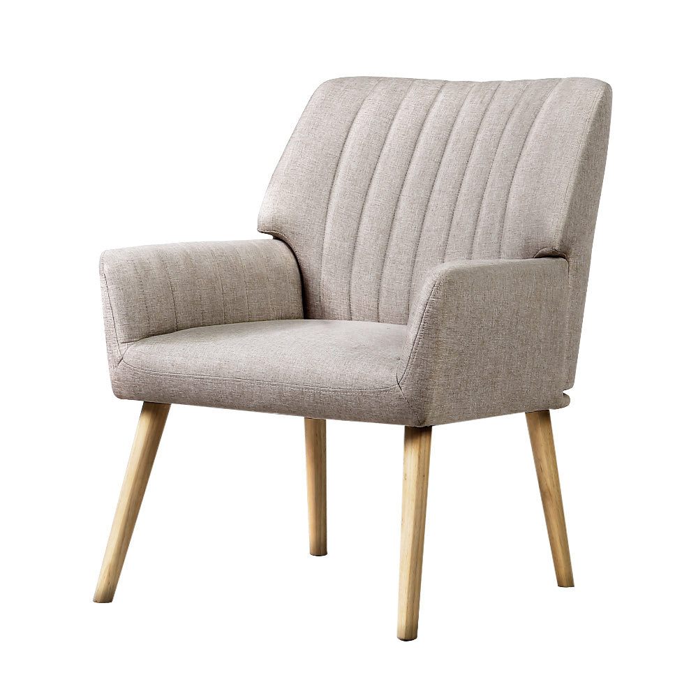 NNEDSZ Armchair Lounge Chair Armchairs Accent Chairs Sofa Couch Fabric Beige