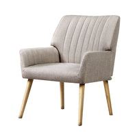 NNEDSZ Armchair Lounge Chair Armchairs Accent Chairs Sofa Couch Fabric Beige