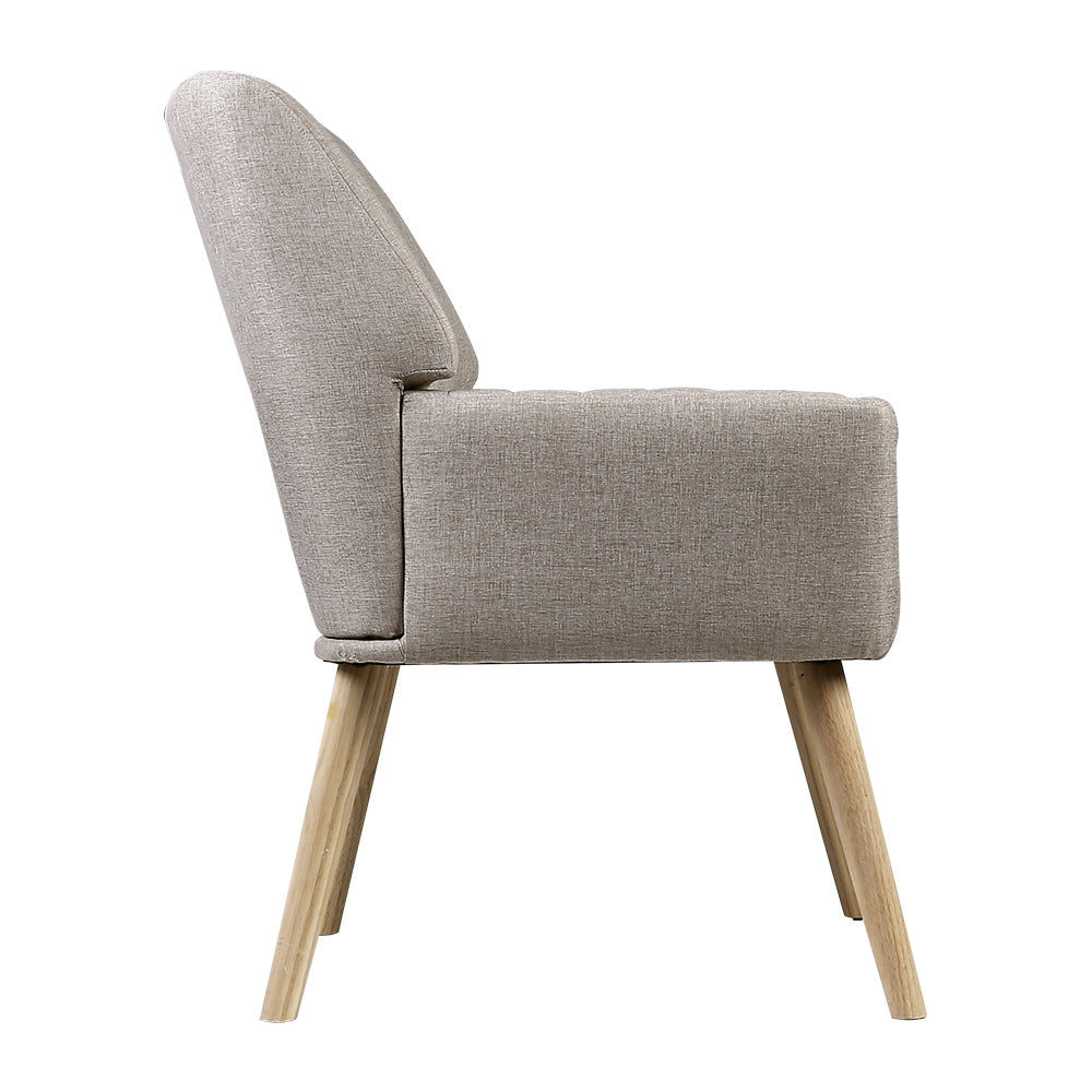 NNEDSZ Armchair Lounge Chair Armchairs Accent Chairs Sofa Couch Fabric Beige
