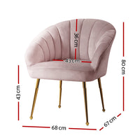 NNEDSZ Armchair Lounge Chair Armchairs Accent Chairs Velvet Sofa Pink Couch